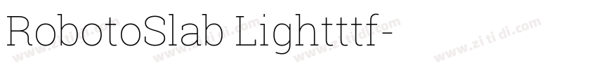 RobotoSlab Lightttf字体转换